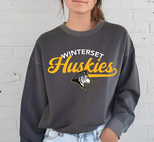 Vintage Winterset Huskies Premium Sweatshirt