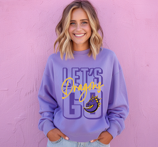 Let's Go Dragons Stack Premium Sweatshirt