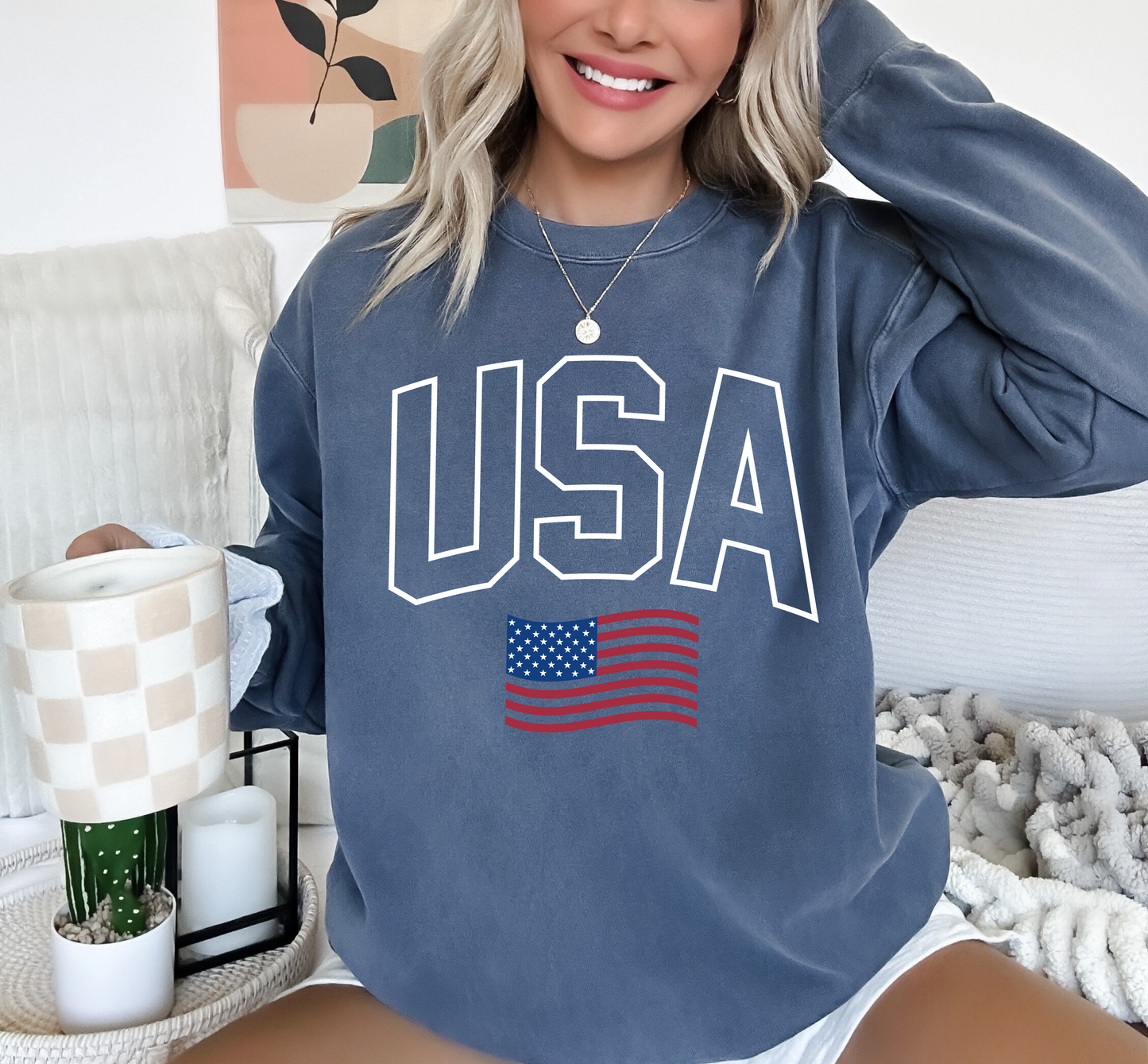 USA Flag Sweatshirt