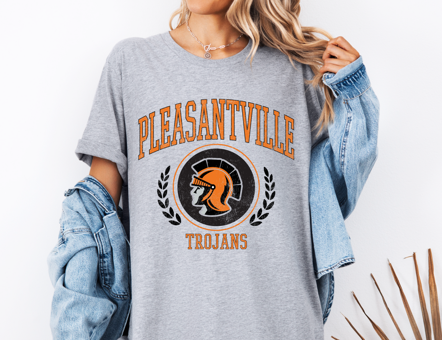 Pleasantville Trojans Crest T-Shirt