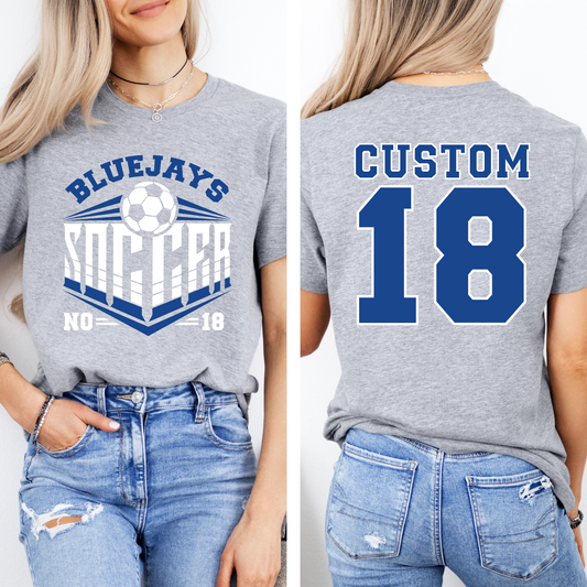 Soccer Customized Bluejays T-shirt
