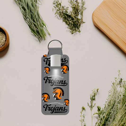 Pleasantville Trojans Lip Balm Keychain