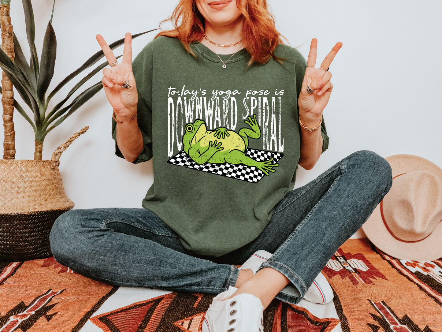 Today's Yoga Pose Downward Spiral T-shirt