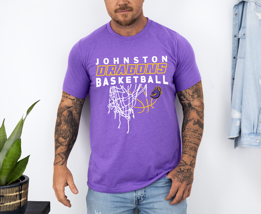 Johnston Dragons Basketball Net T-Shirt