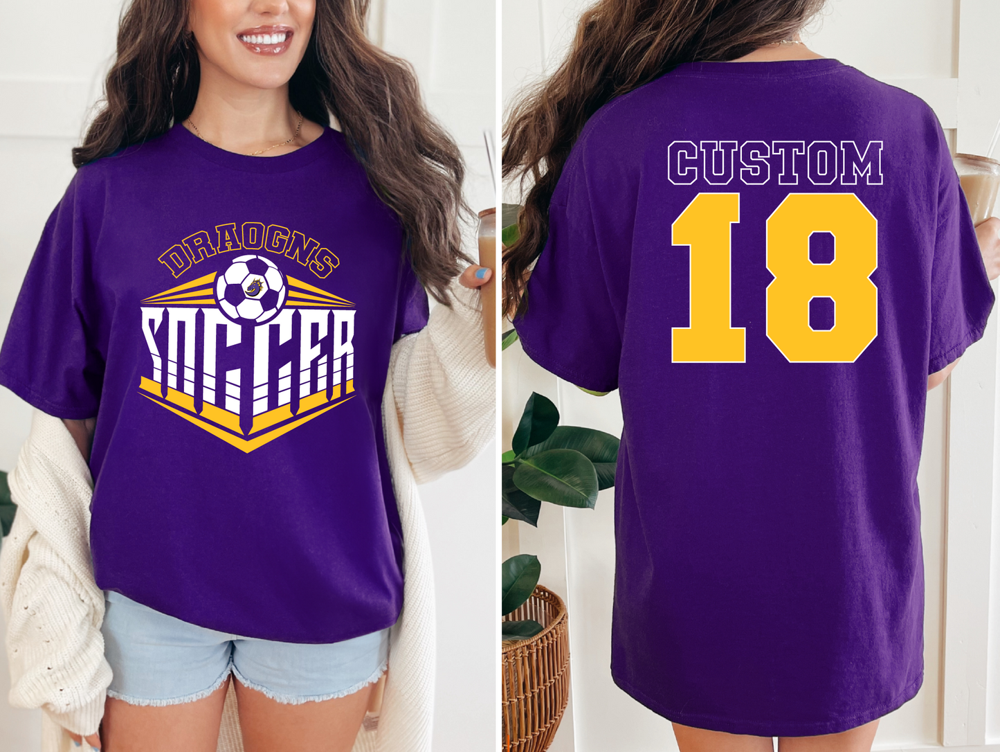 Johnston Dragons Soccer T-shirt - Customized