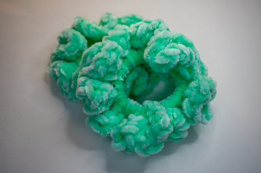 Hand Crocheted Velvet Scrunchie