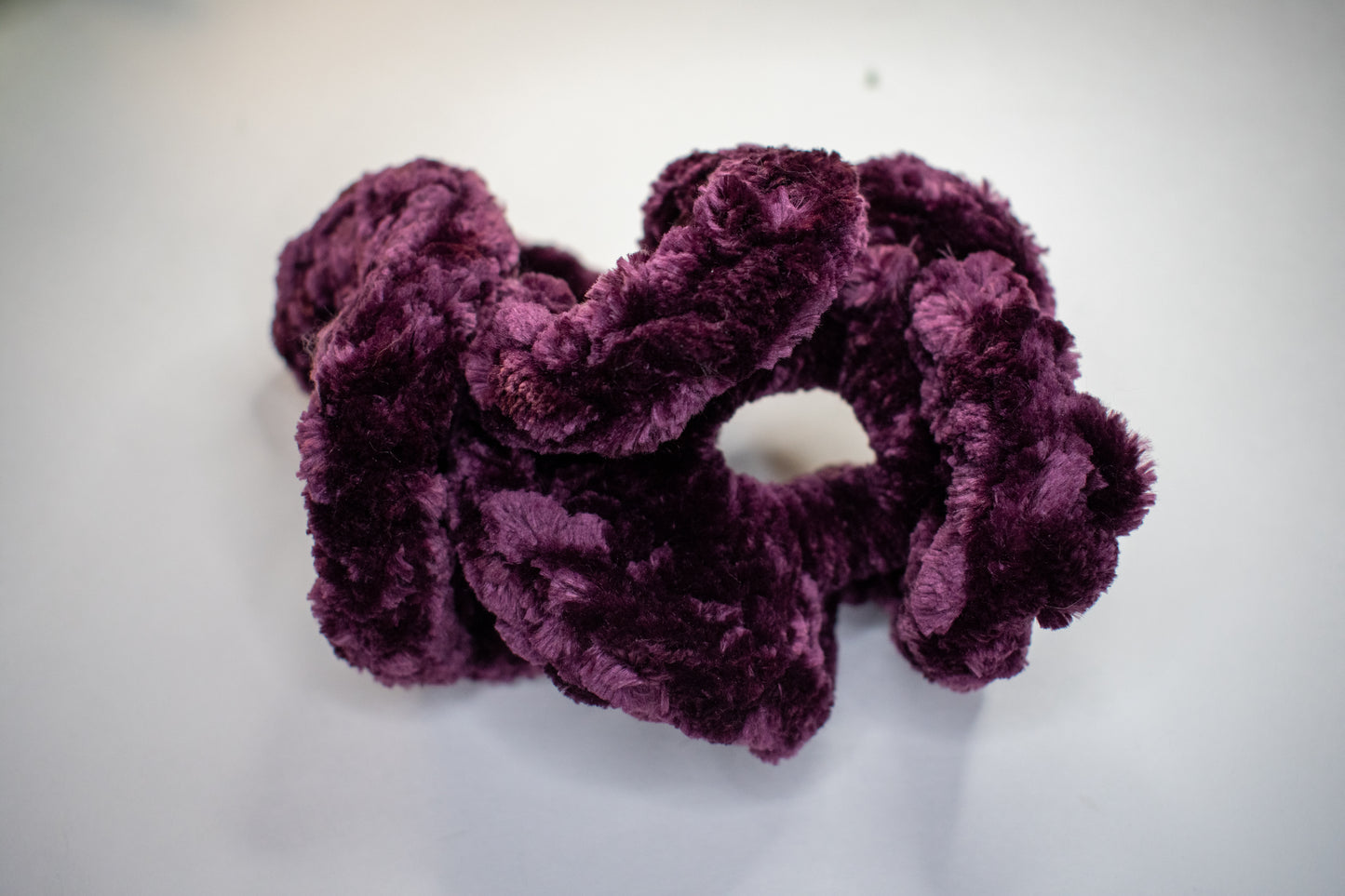 Hand Crocheted Velvet Scrunchie