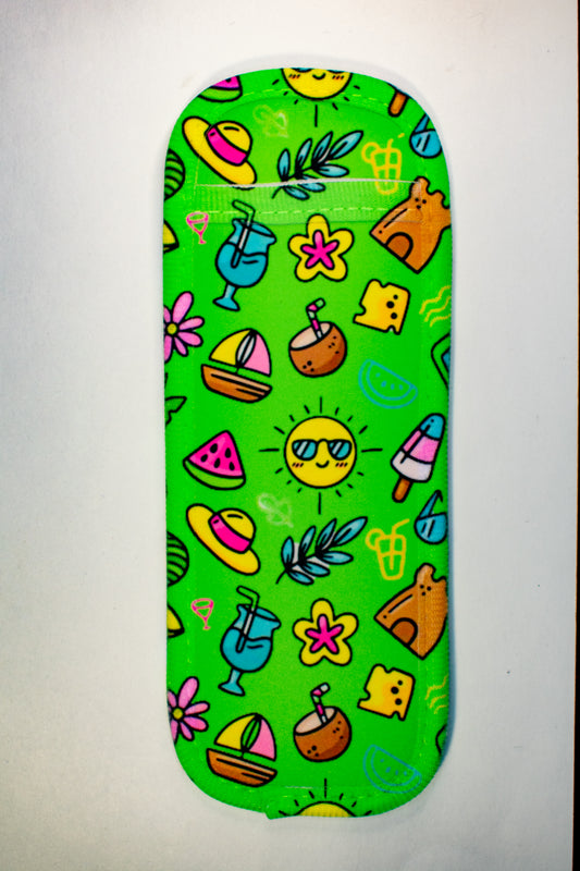 Neon Summer Popsicle Koozie