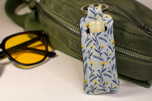 Wild Flowers Lip Balm Keychain