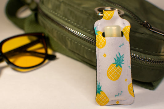 Pineapple Lip Balm Keychain