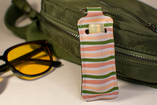 Stripes Lip Balm Keychain