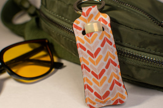 Zig Zag Lip Balm Keychain