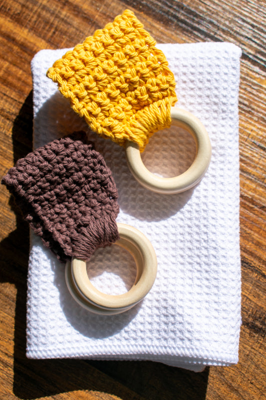 Crocheted Kitchen Towel Hanger