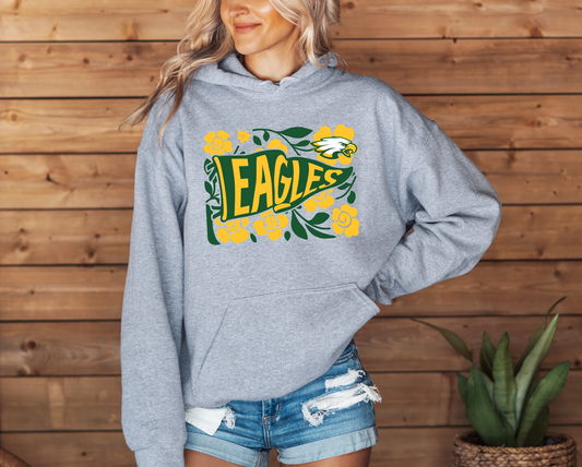 Saydel Eagles Floral Pennant Sweatshirt