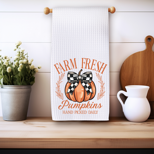 Farm Fresh Pumpkins - Kitchen Towel