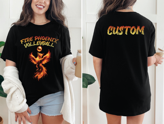 Fire Phoenix Volleyball T-Shirt