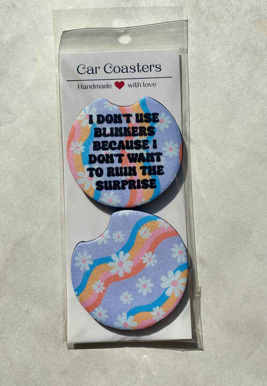 Ruin the Surprise - Car Coasters