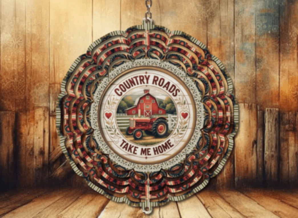 Country Roads Wind Spinner