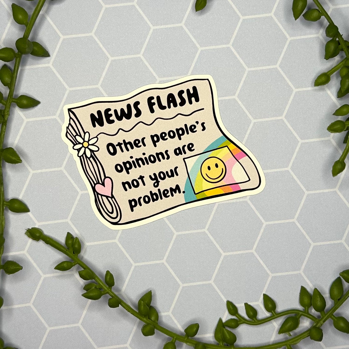 News Flash Sticker