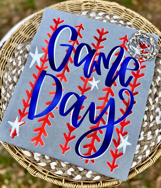 Baseball Game Day Doodle T-shirt