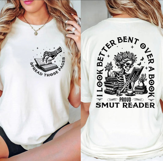 I Look Better Bent Over a Book T-shirt