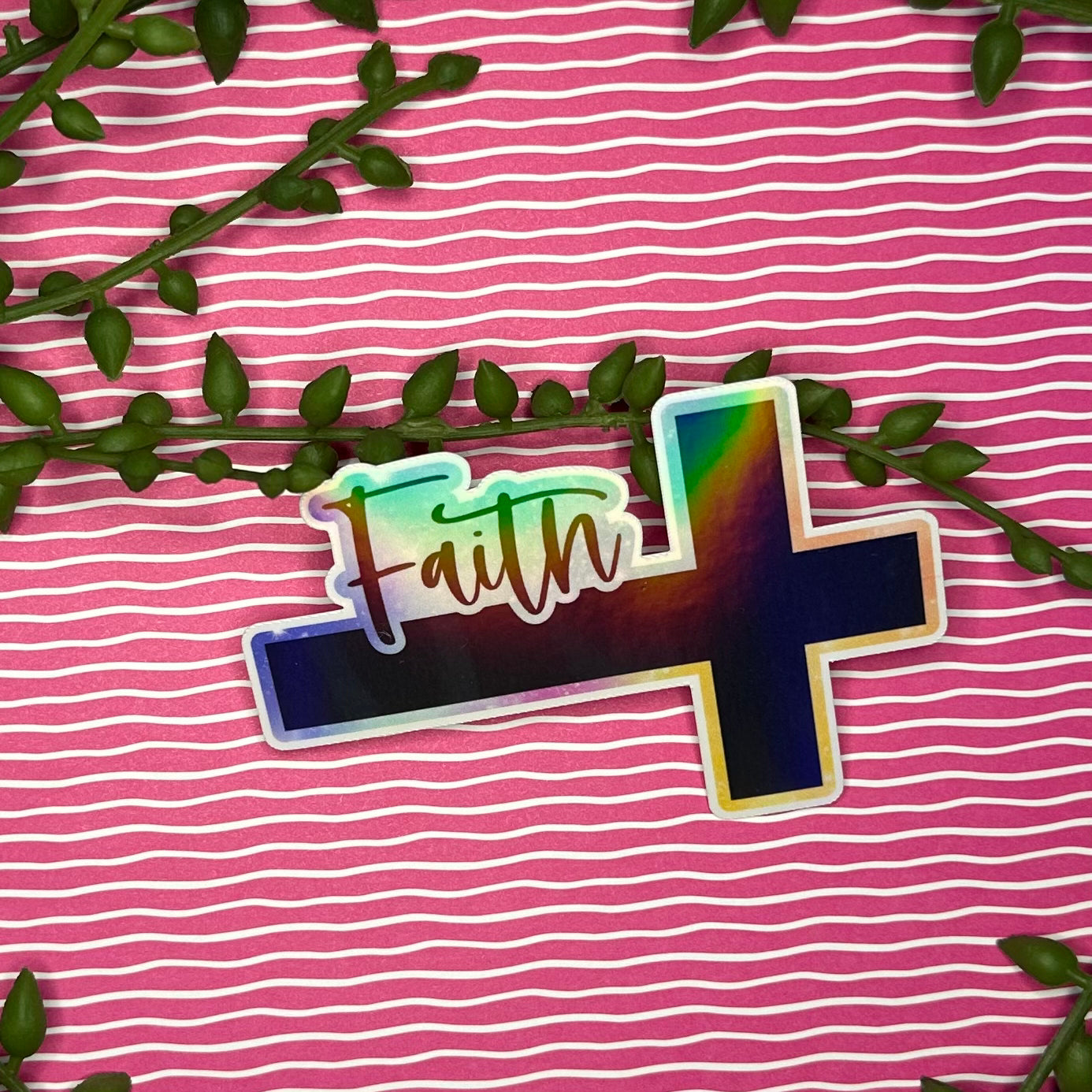 Faith on the Cross Sticker