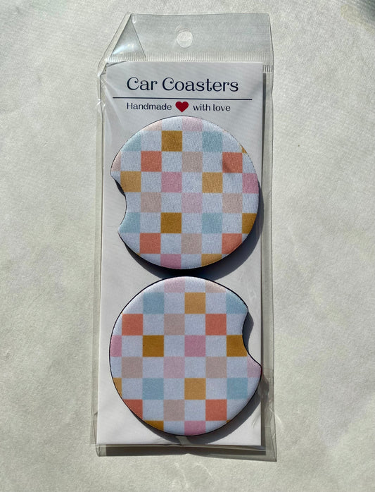 Groovy Grids - Car Coasters