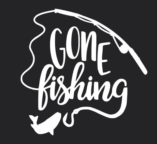 Gone Fishing Decal