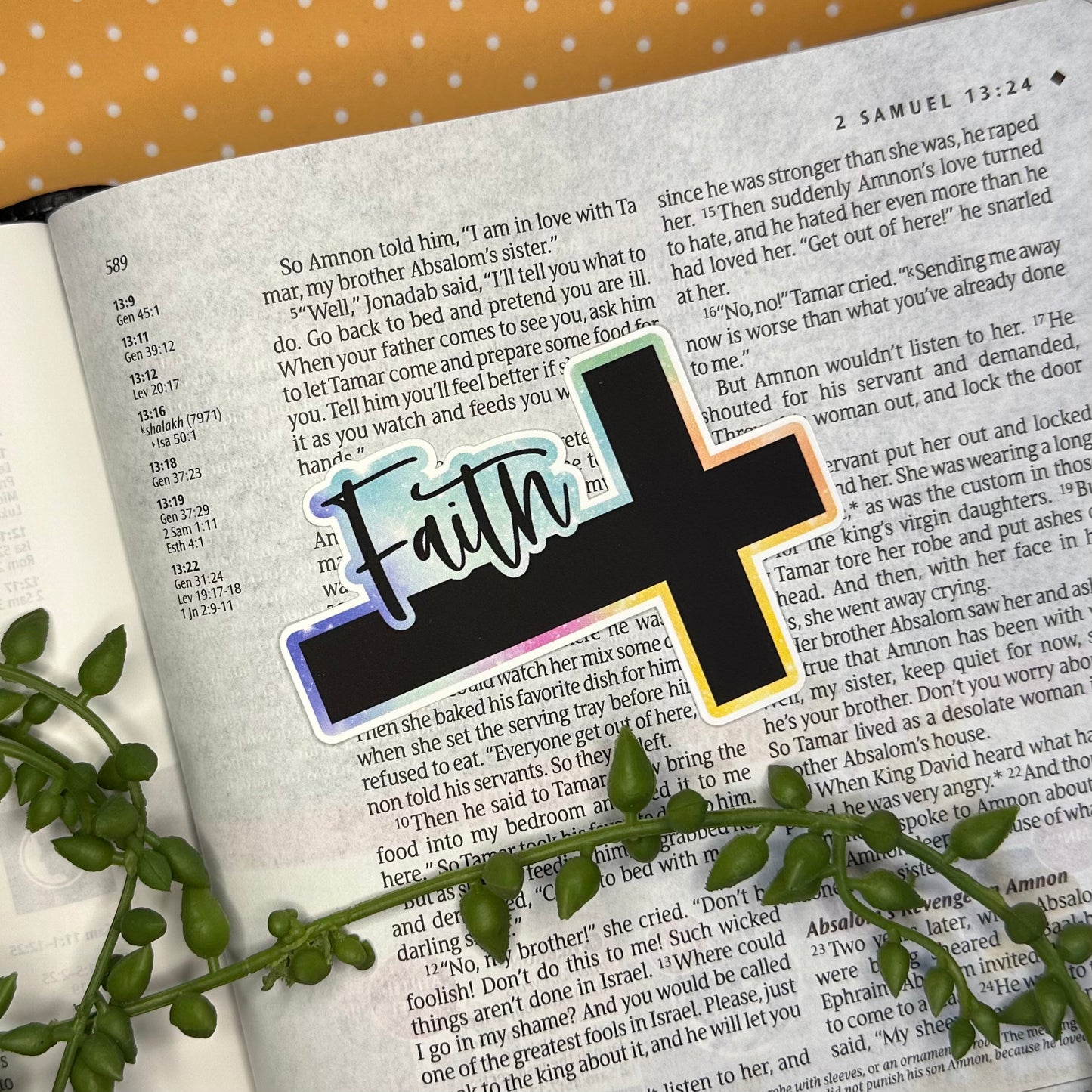 Faith on the Cross Sticker