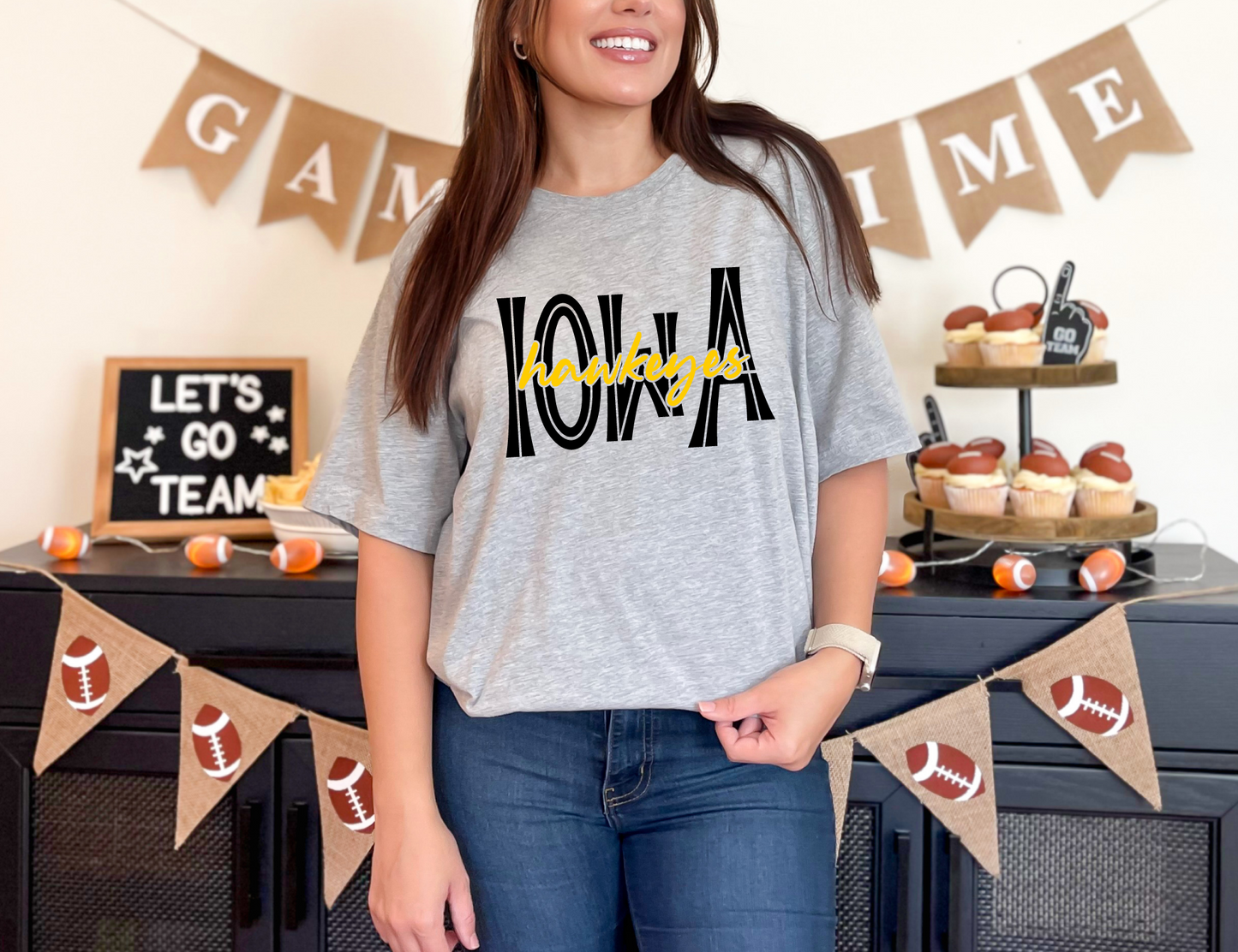 Iowa Hawkeyes Overlay T-shirt