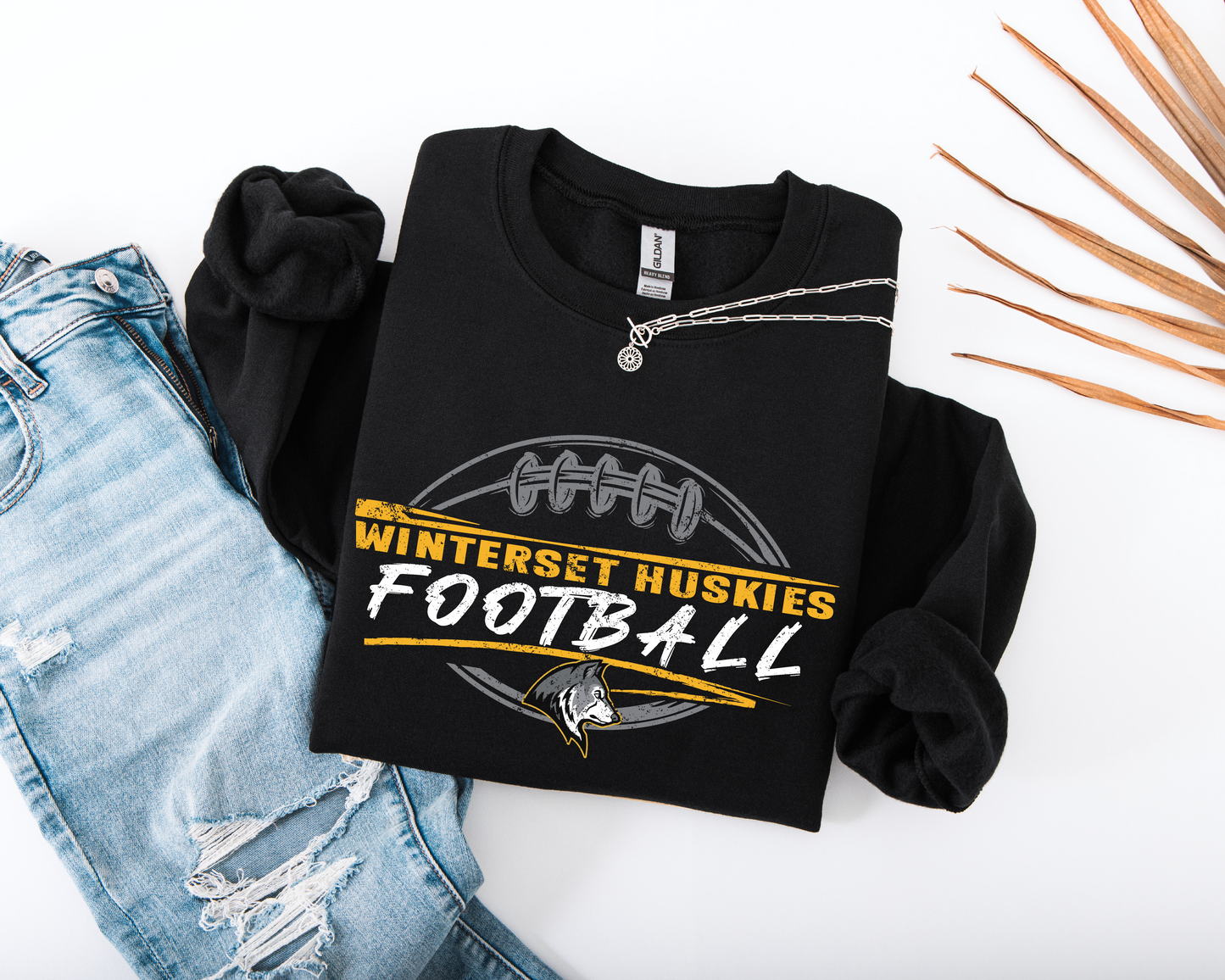Football Winterset Huskies Sweatshirt