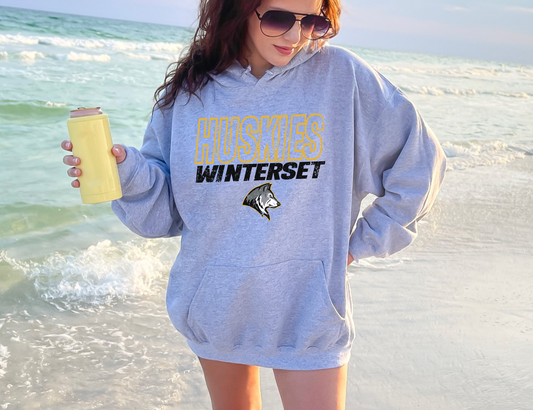 Winterset Huskies Outline Sweatshirt