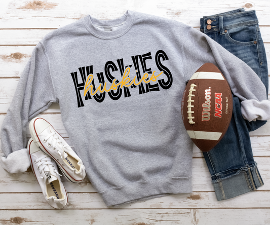 Huskies Overlay Sweatshirt