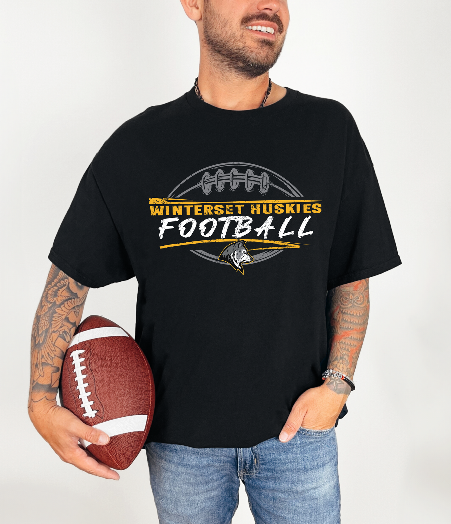 Football Winterset Huskies T-shirt