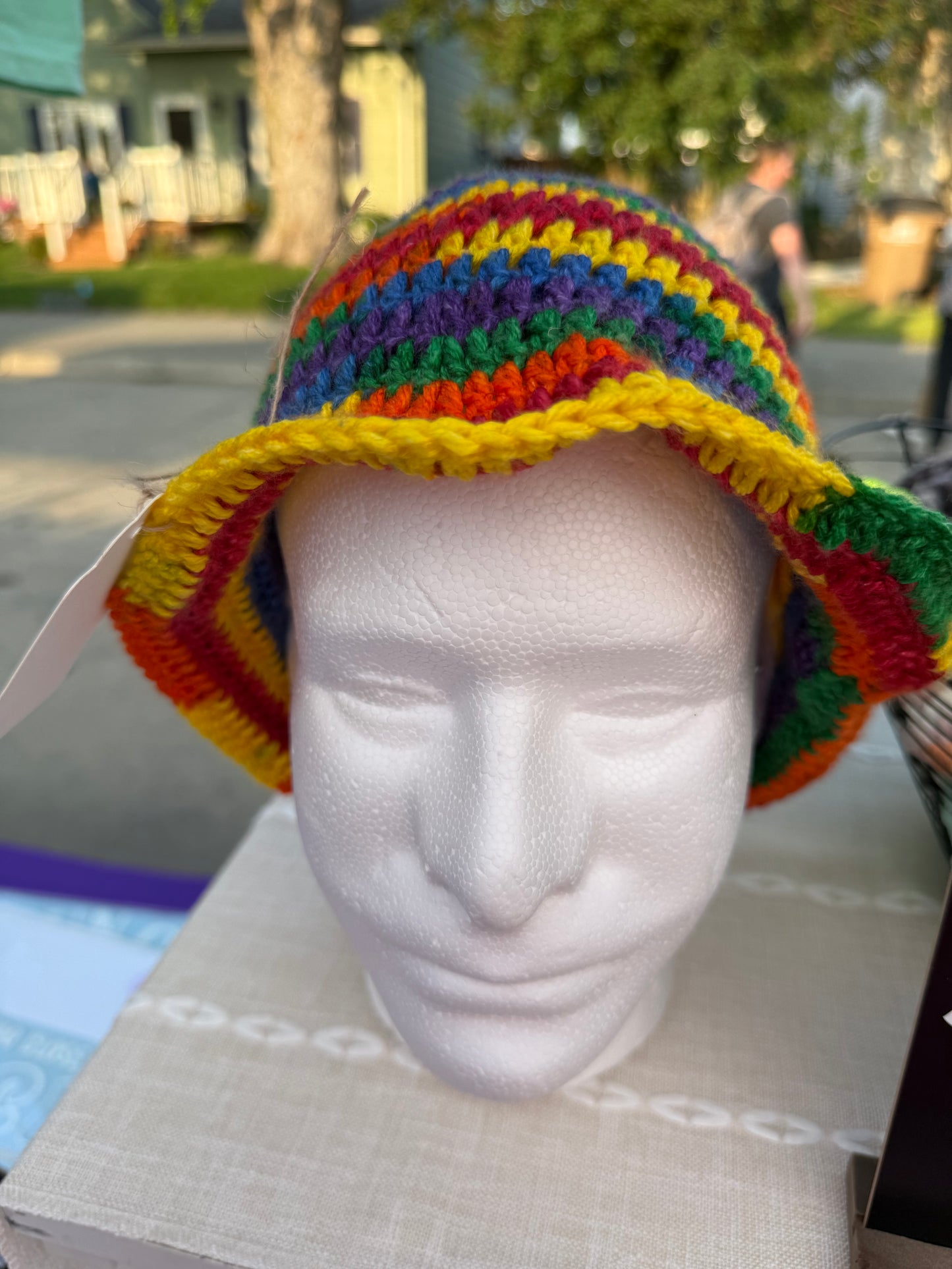 Crocheted Pride Bucket Hat