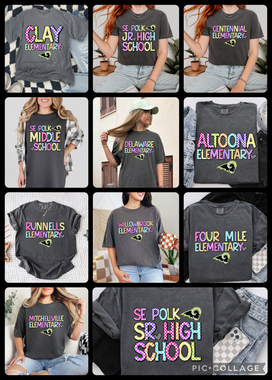 Bright Check SEP School Specific T-shirt