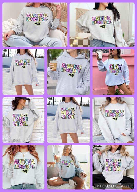 Bright Check SEP School Specific Sweatshirt