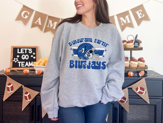Vintage Football Bluejays Sweatshirt