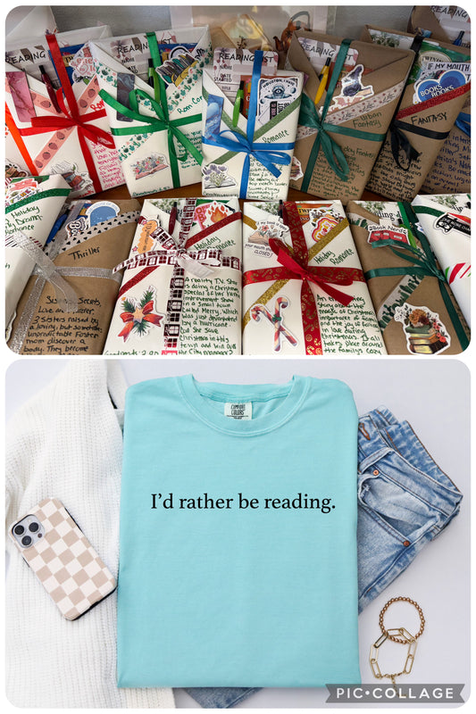 Blind Date with a Book - Rather be Reading Shirt Package