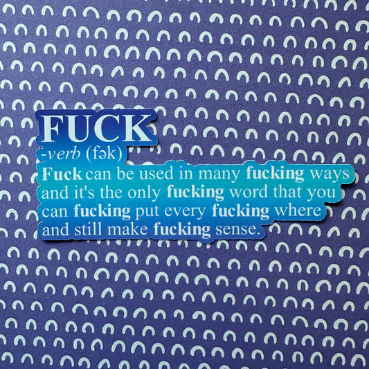 Fuck (Verb) Sticker