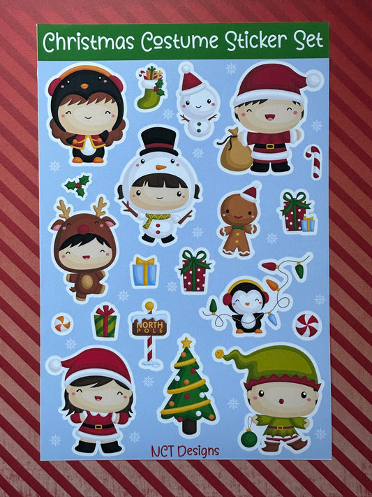 Christmas Costume Sticker Set