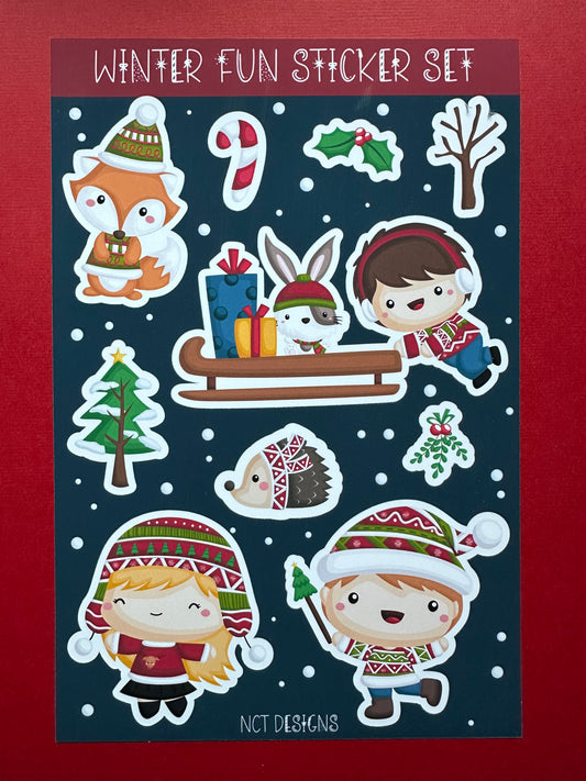 Winter Fun Sticker Set