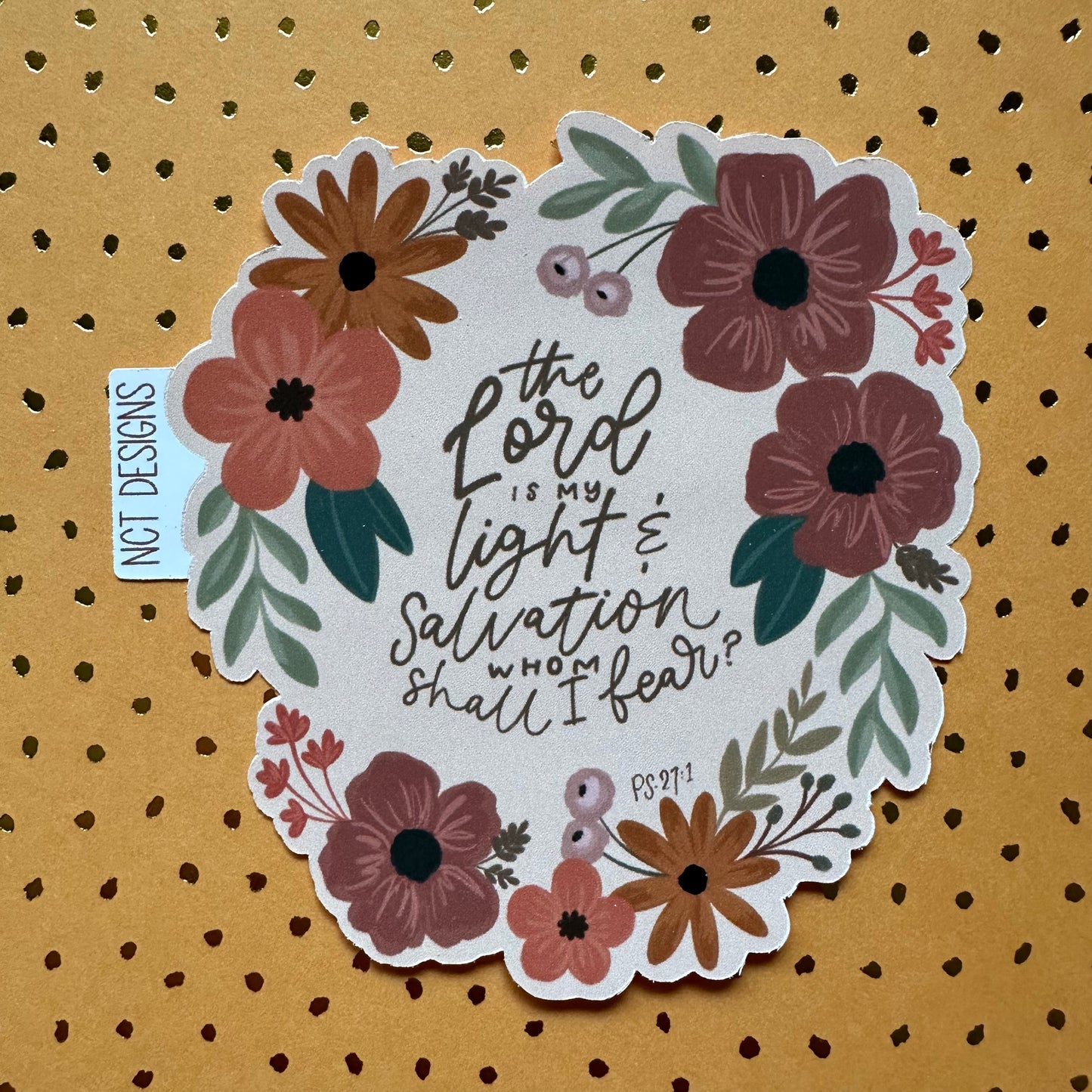 The Lord is my Light Sticker