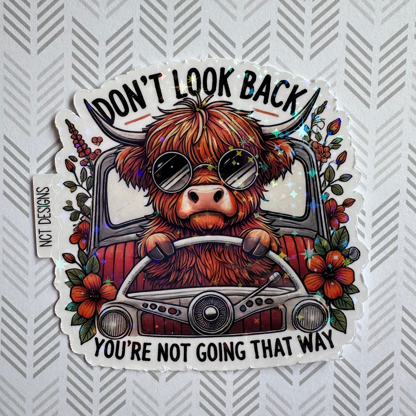 Don't Look Back Sticker