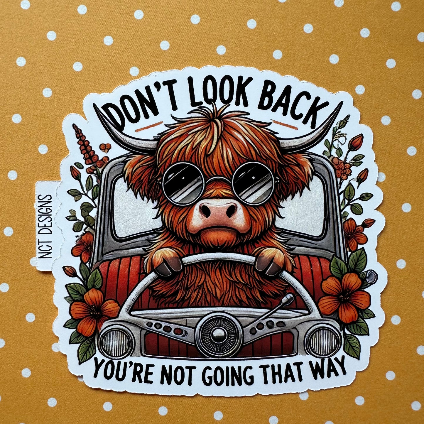 Don't Look Back Sticker