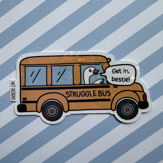 Struggle Bus Sticker