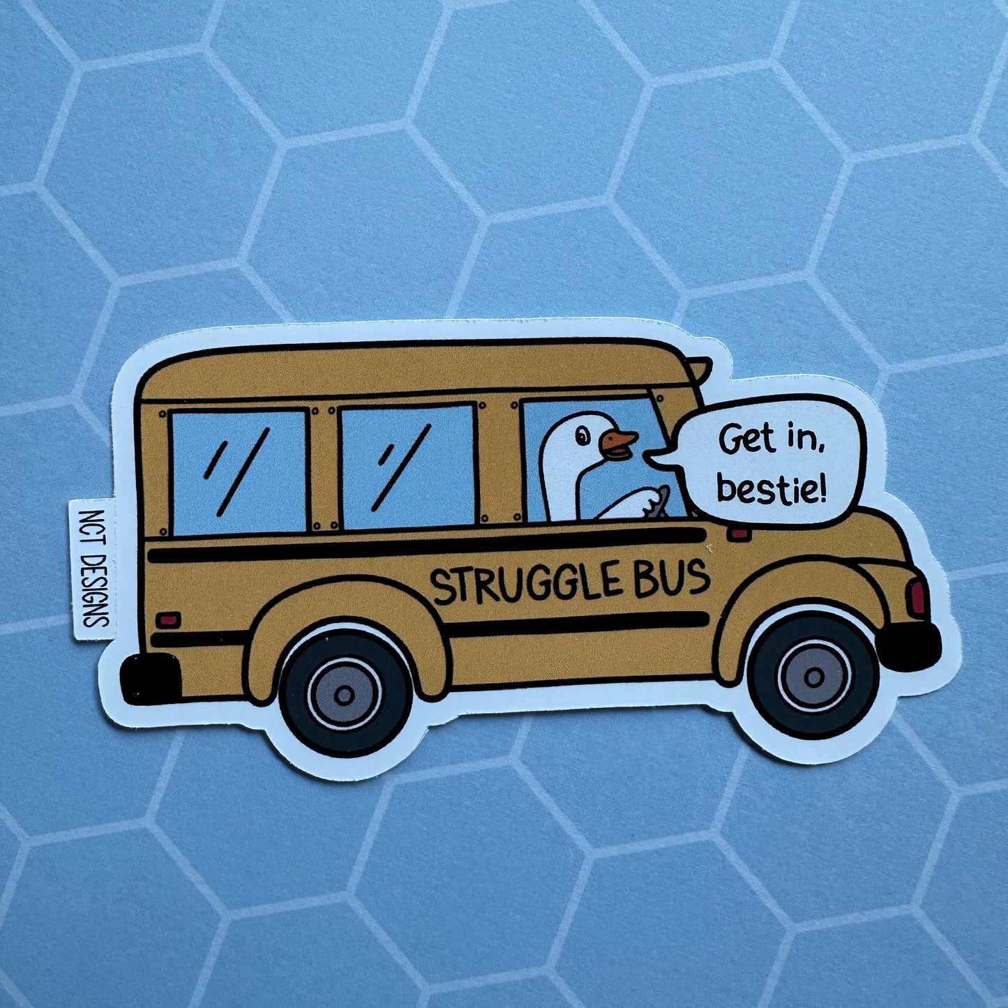 Struggle Bus Sticker