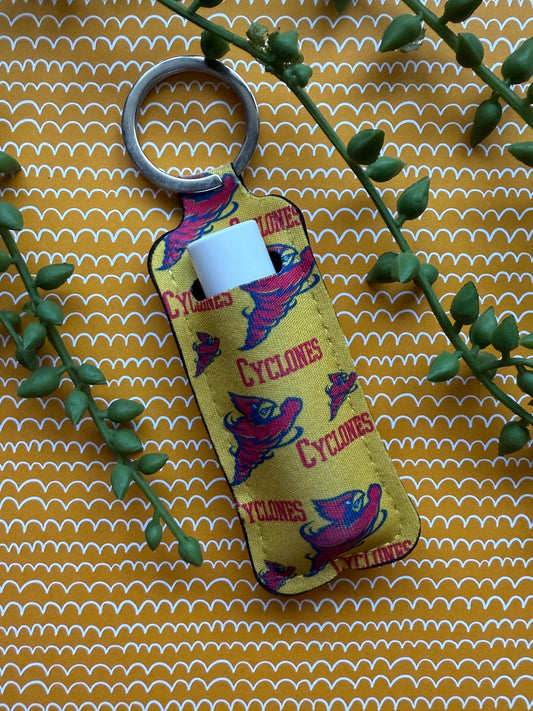 Iowa State Lip Balm Keychain