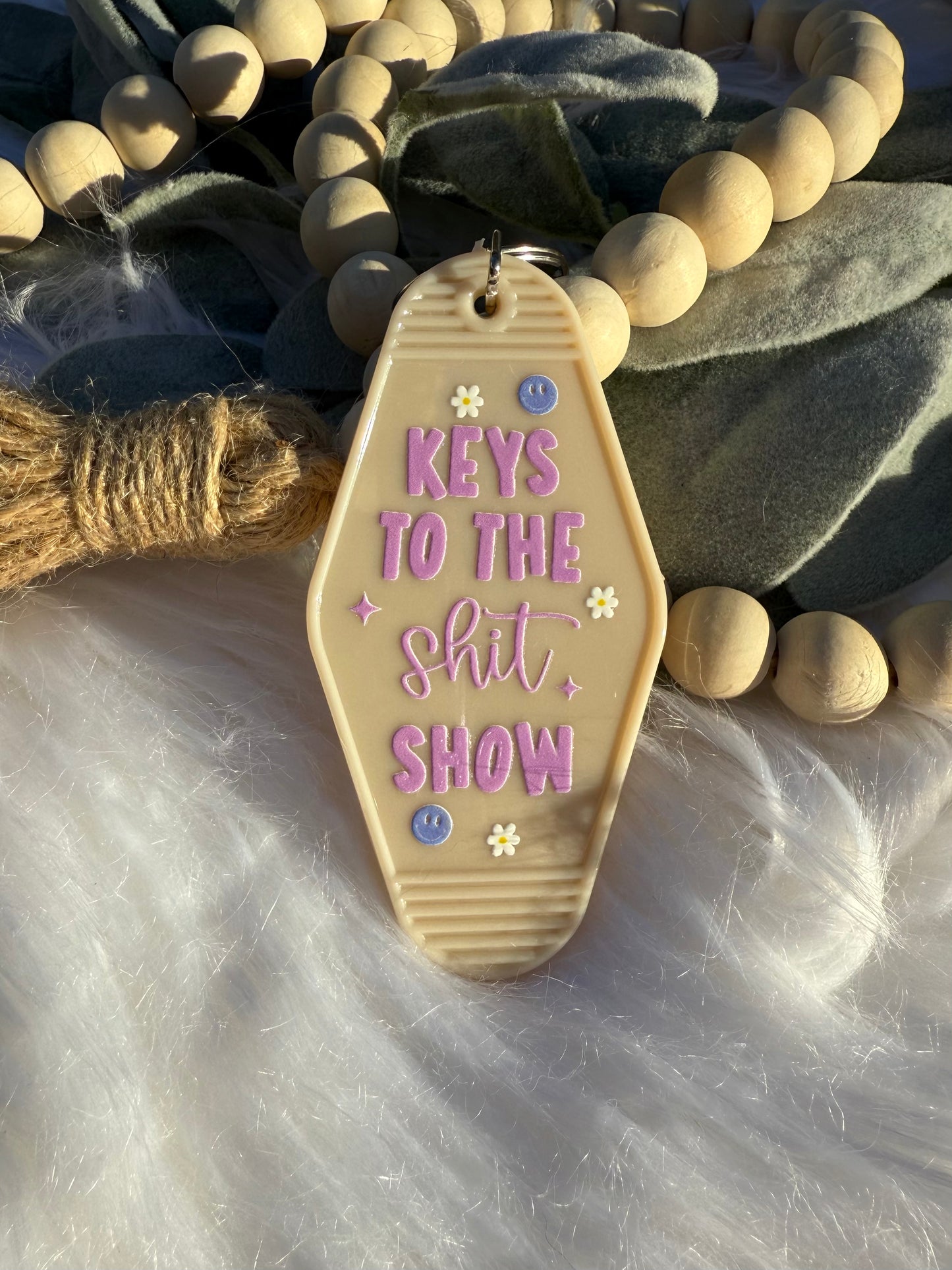 Keys to the Shit Show - Motel Keychain