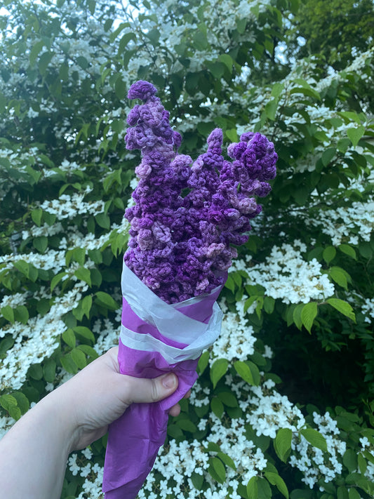 Hand Crocheted Lavender Bouquet